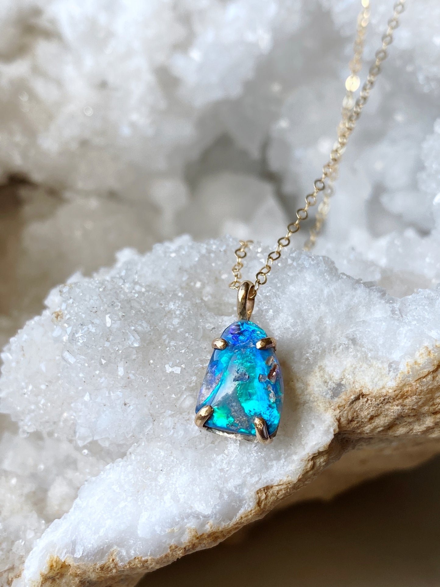 Lightning Ridge Opal Necklace