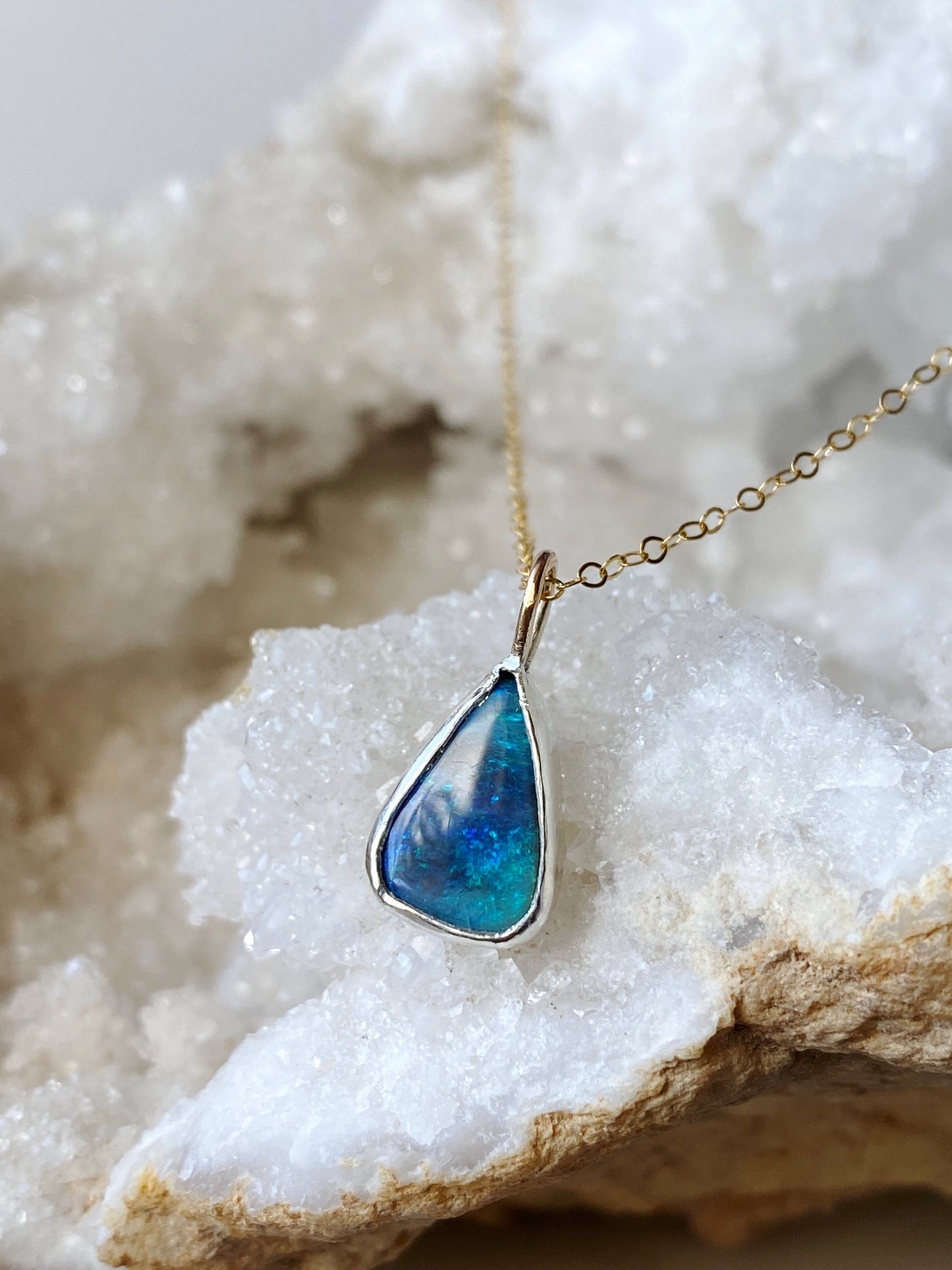 Australian Boulder Opal Necklace