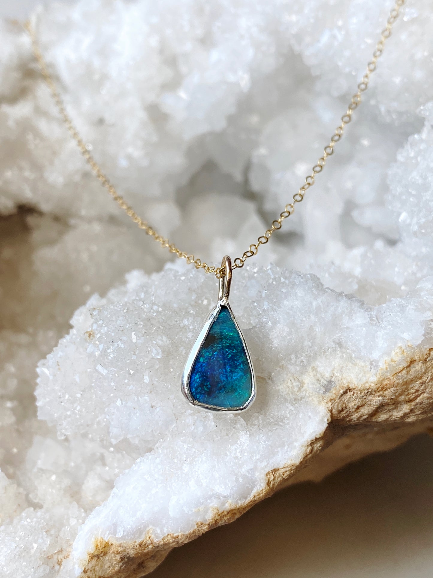 Australian Boulder Opal Necklace