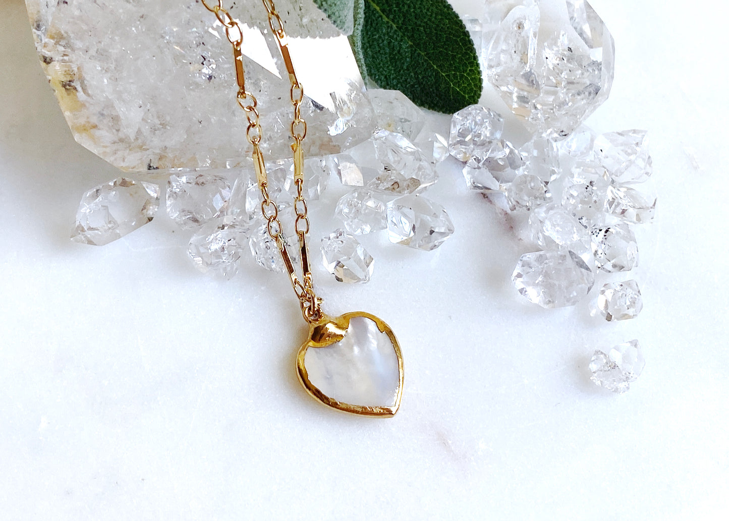 Mother of Pearl Heart - Small