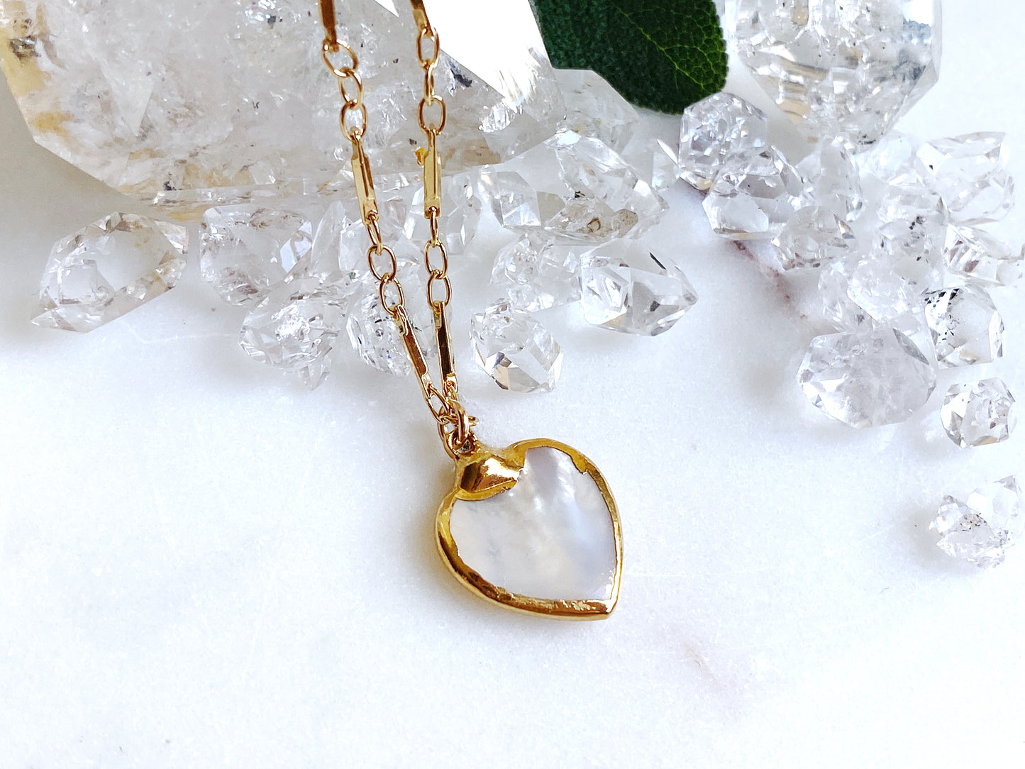 Mother of Pearl Heart - Small