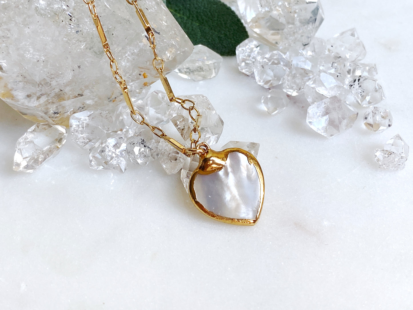 Mother of Pearl Heart - Small