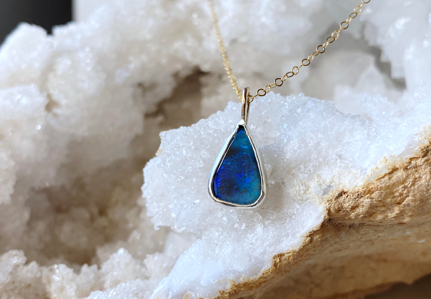Australian Boulder Opal Necklace