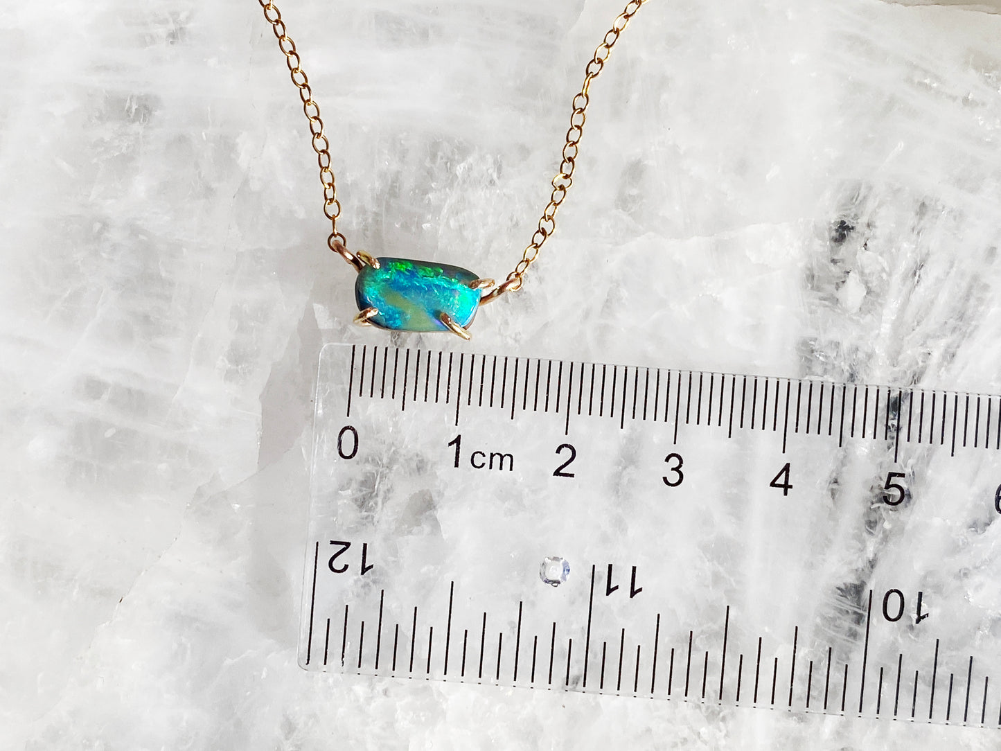 Bright Australian Opal Necklace