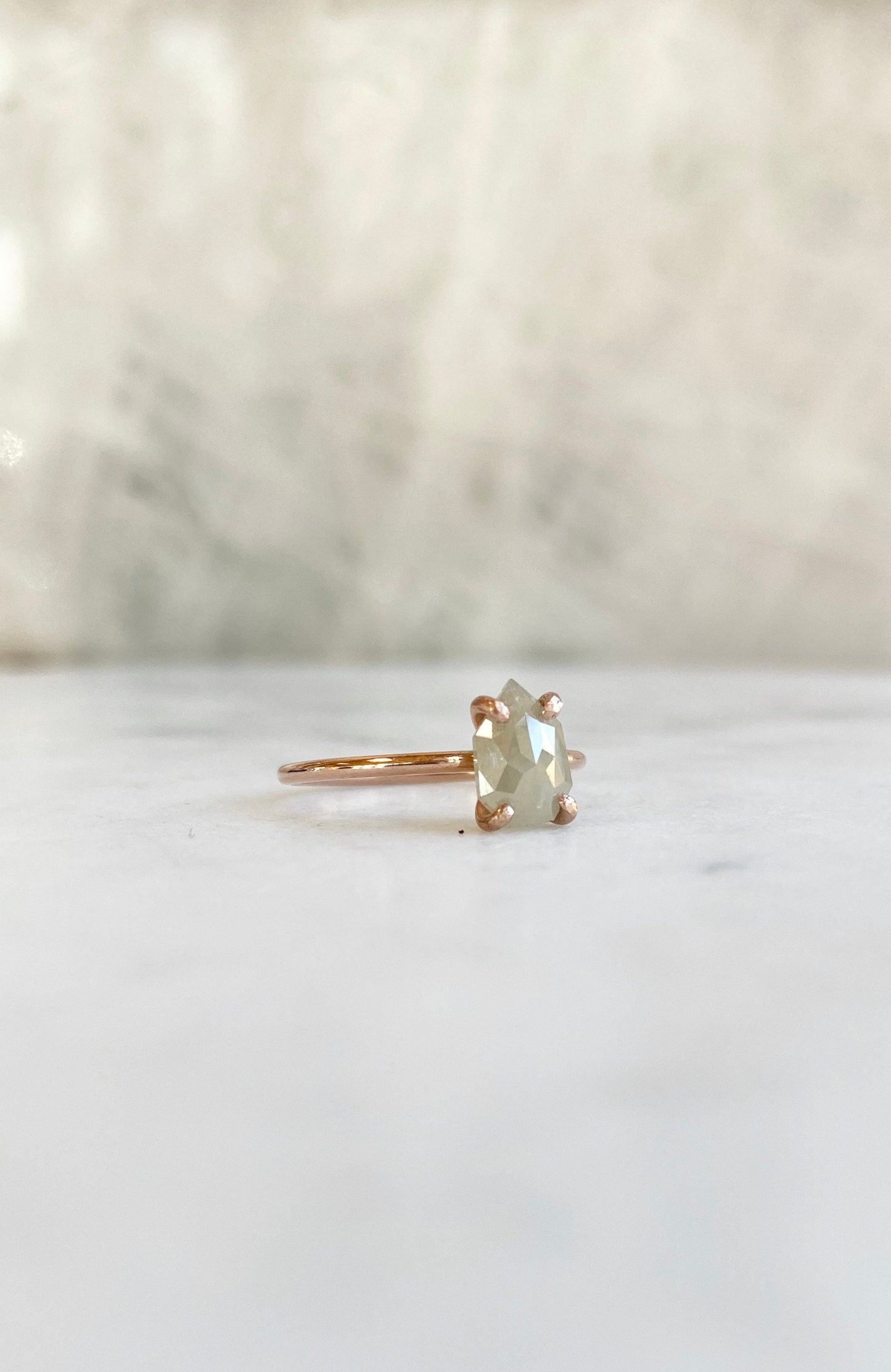 Rose Cut Diamond Ring
