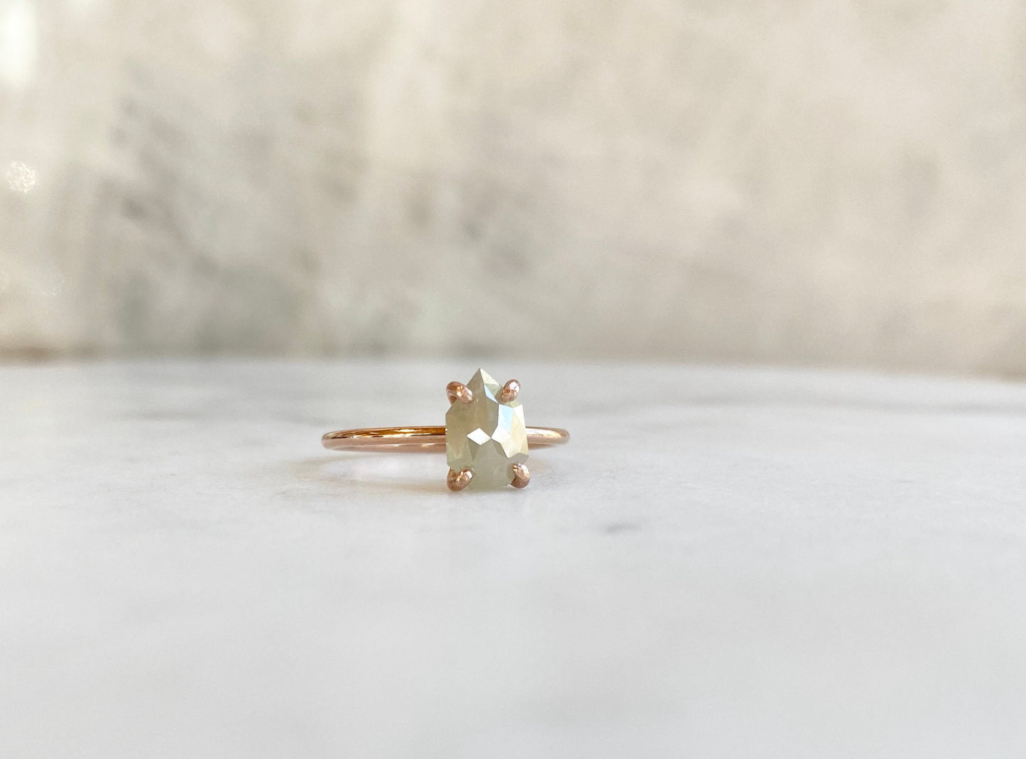 Rose Cut Diamond Ring