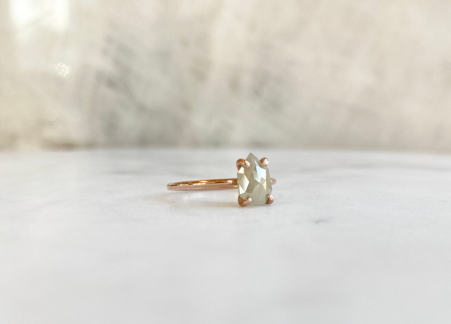Rose Cut Diamond Ring