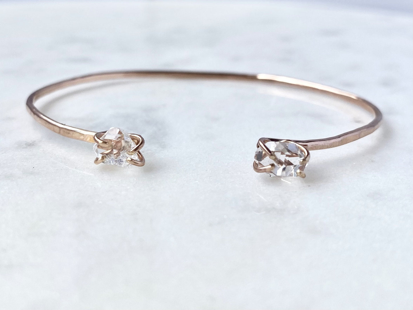 Herkimer Diamond + Cuff Bracelet