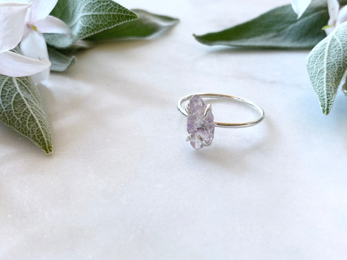 Raw Amethyst Ring