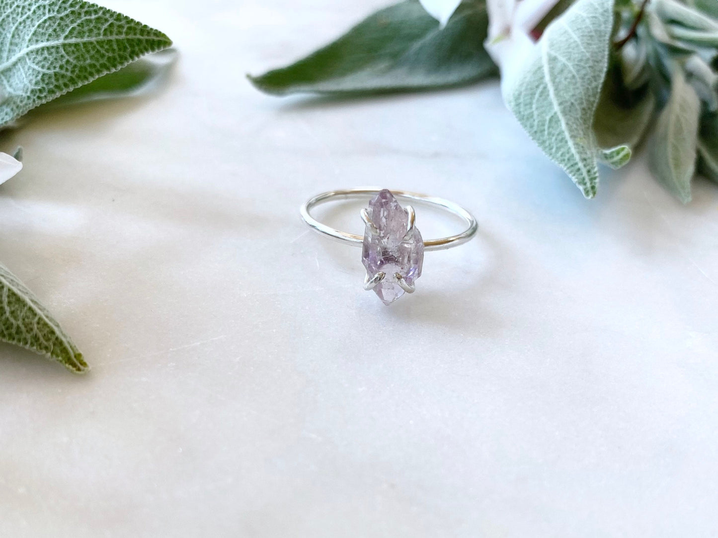 Raw Amethyst Ring