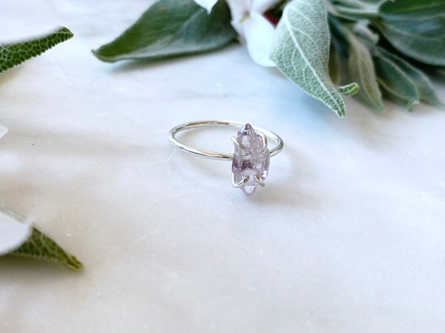 Raw Amethyst Ring
