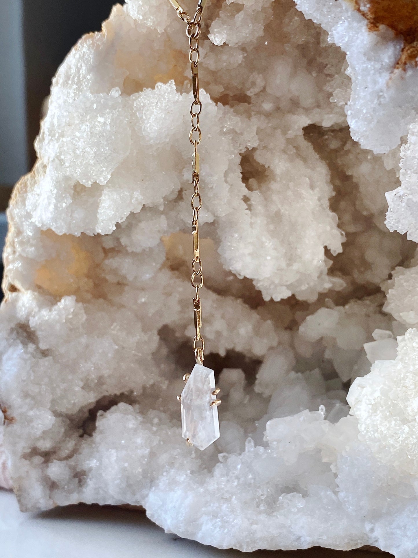 Moonstone Y Necklace