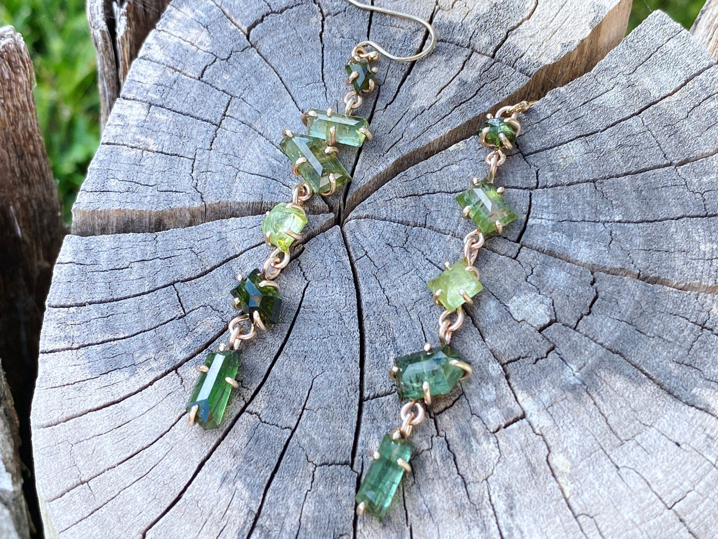 Green Tourmaline Earrings