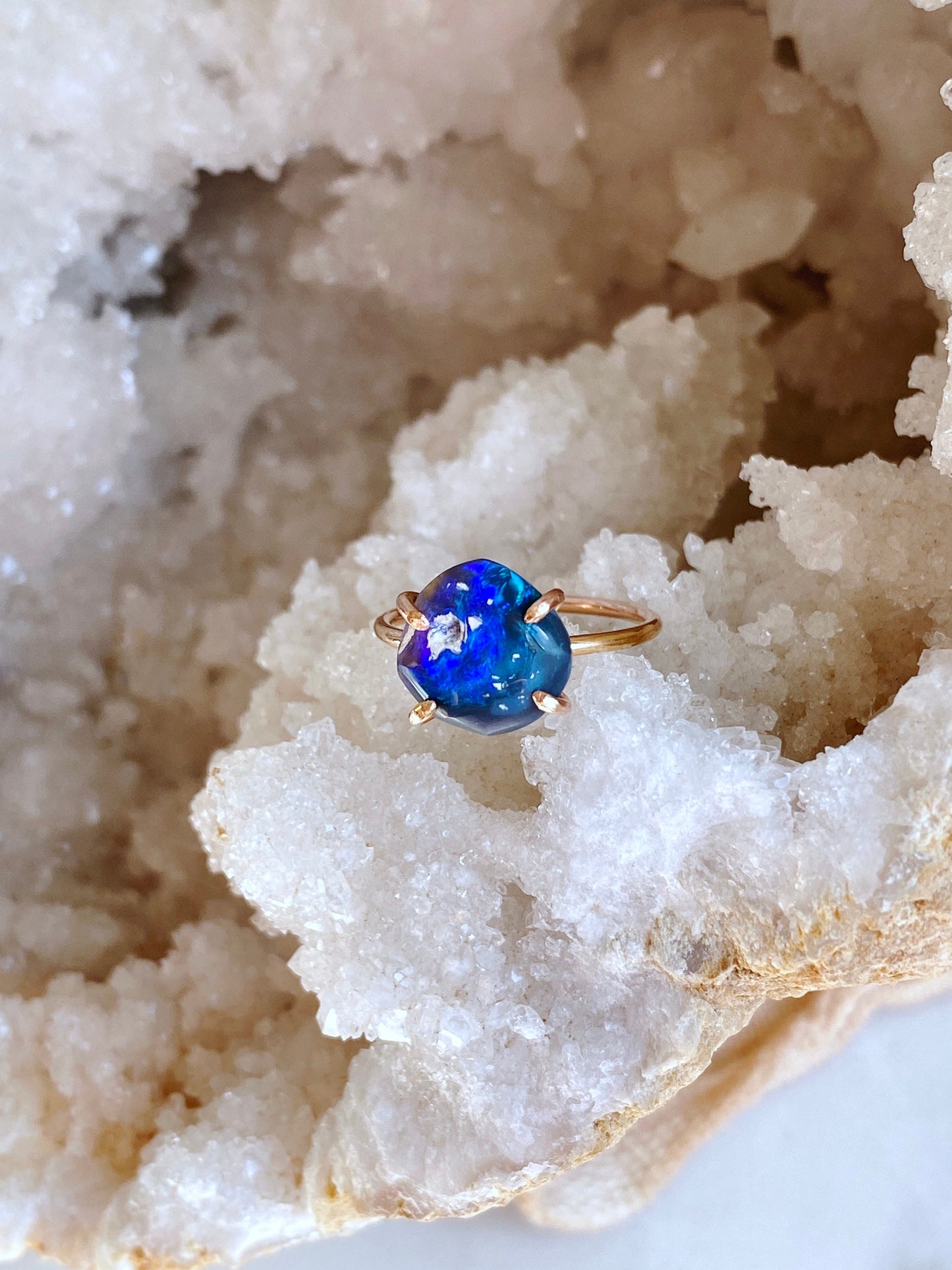 Lightning Ridge Opal Ring