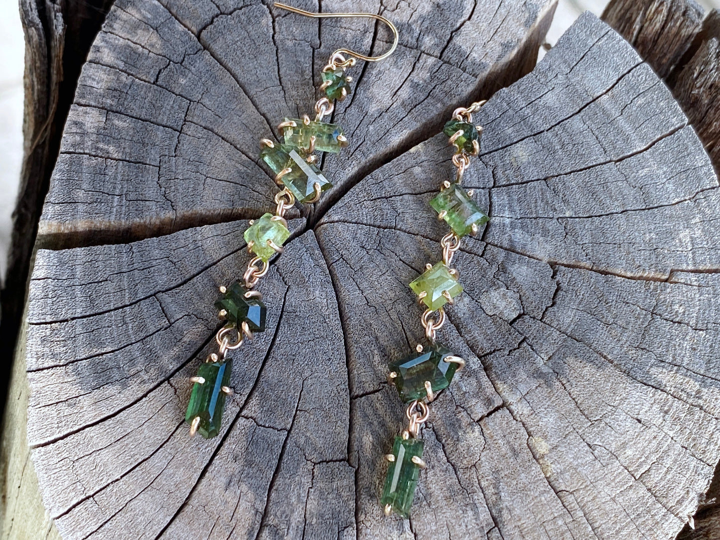 Green Tourmaline Earrings