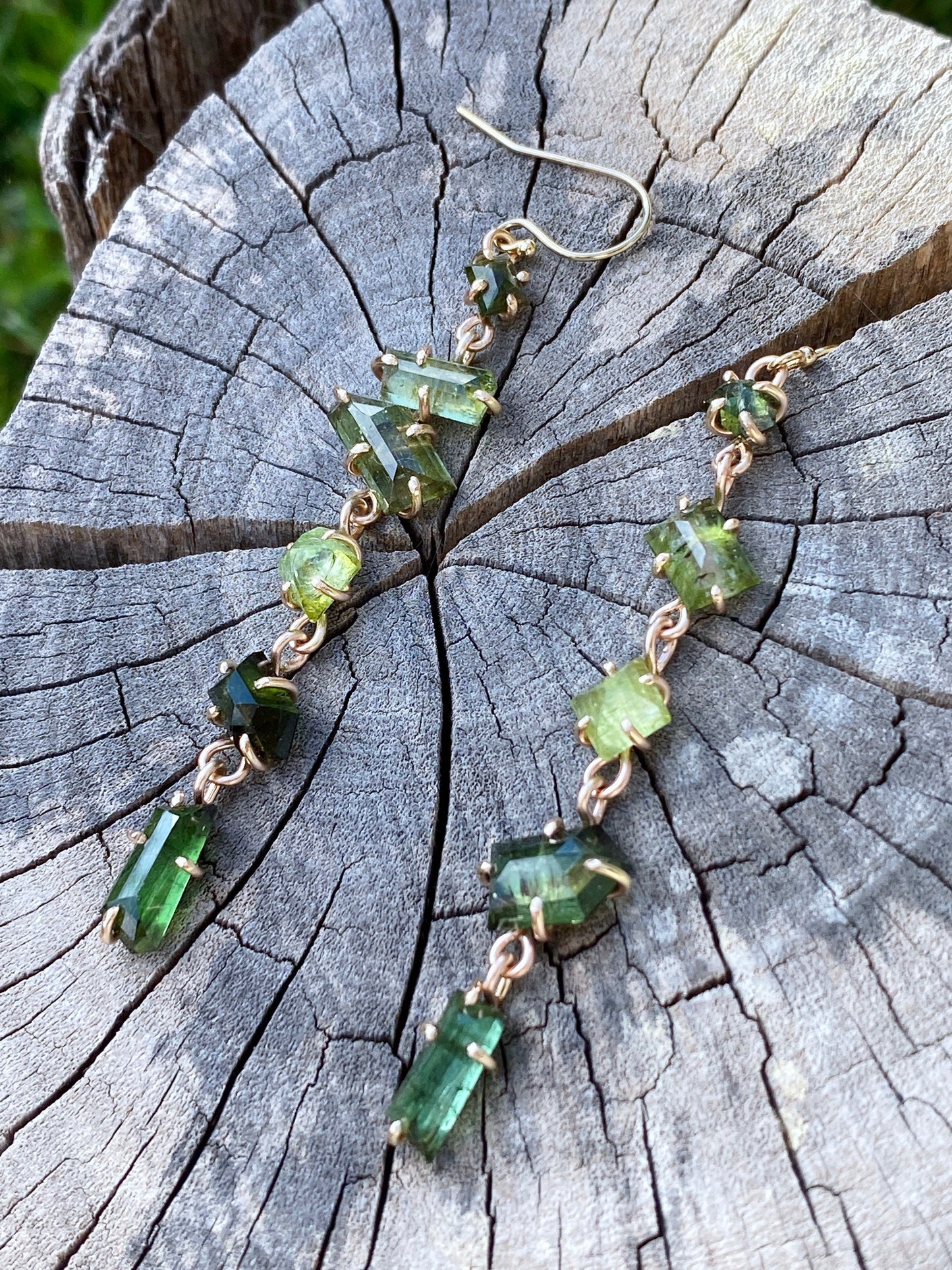 Green Tourmaline Earrings