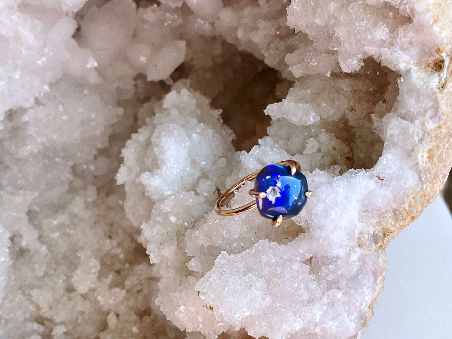 Lightning Ridge Opal Ring