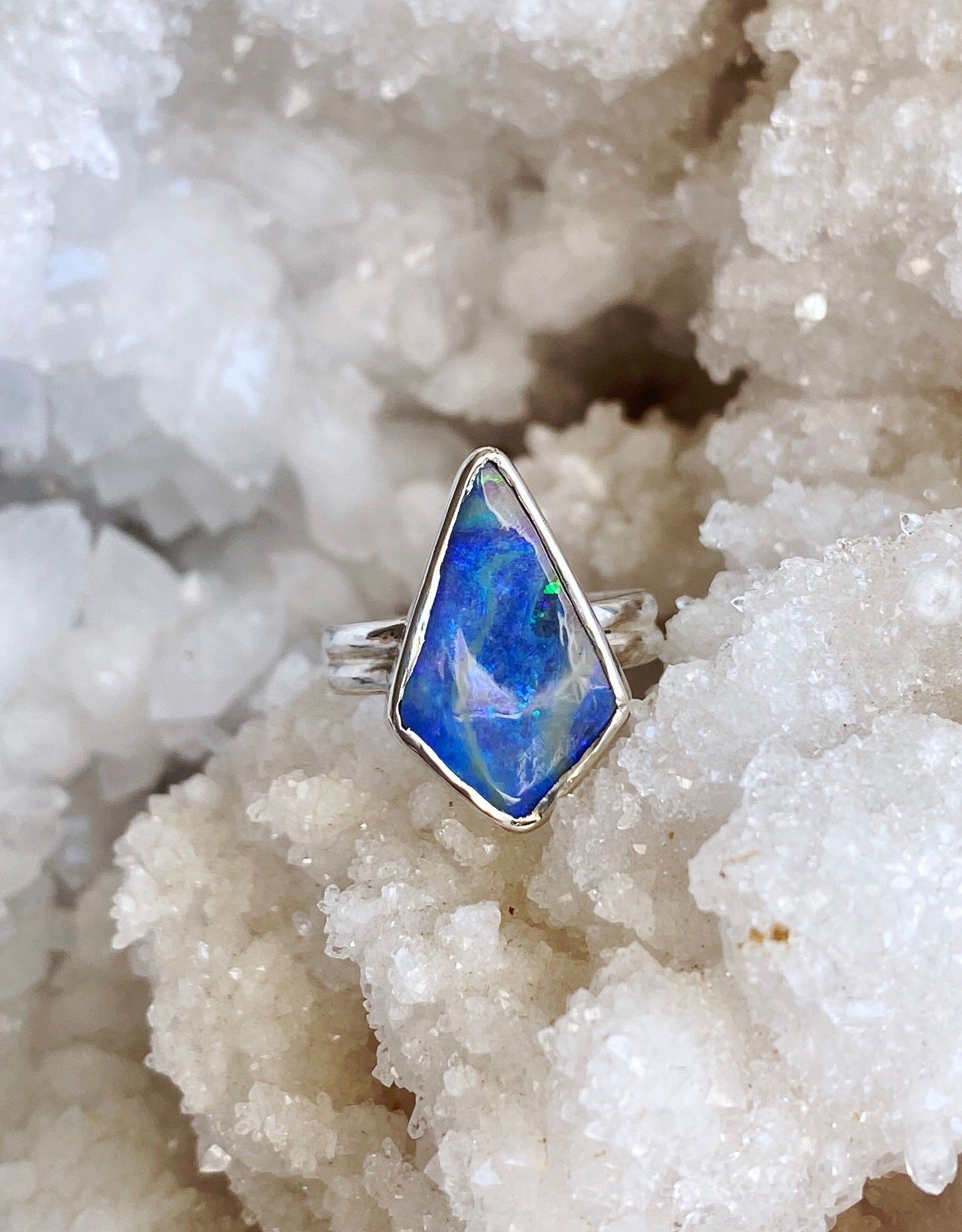 Australian Boulder Opal in Sterling Silver