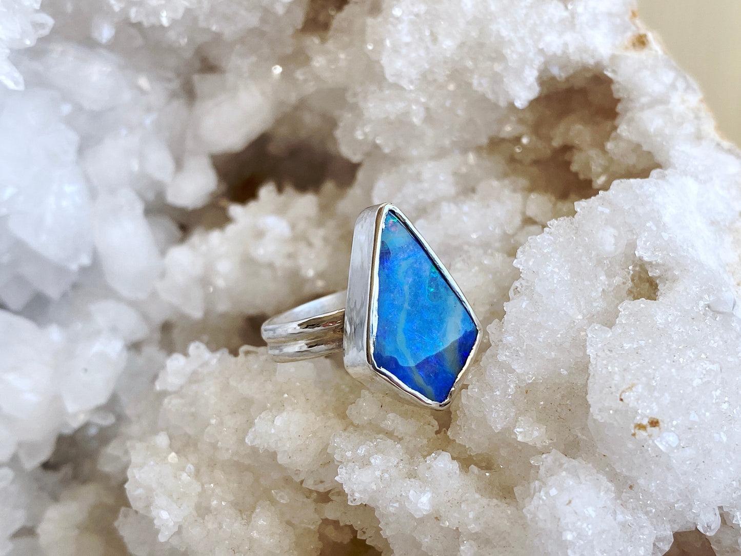 Australian Boulder Opal in Sterling Silver