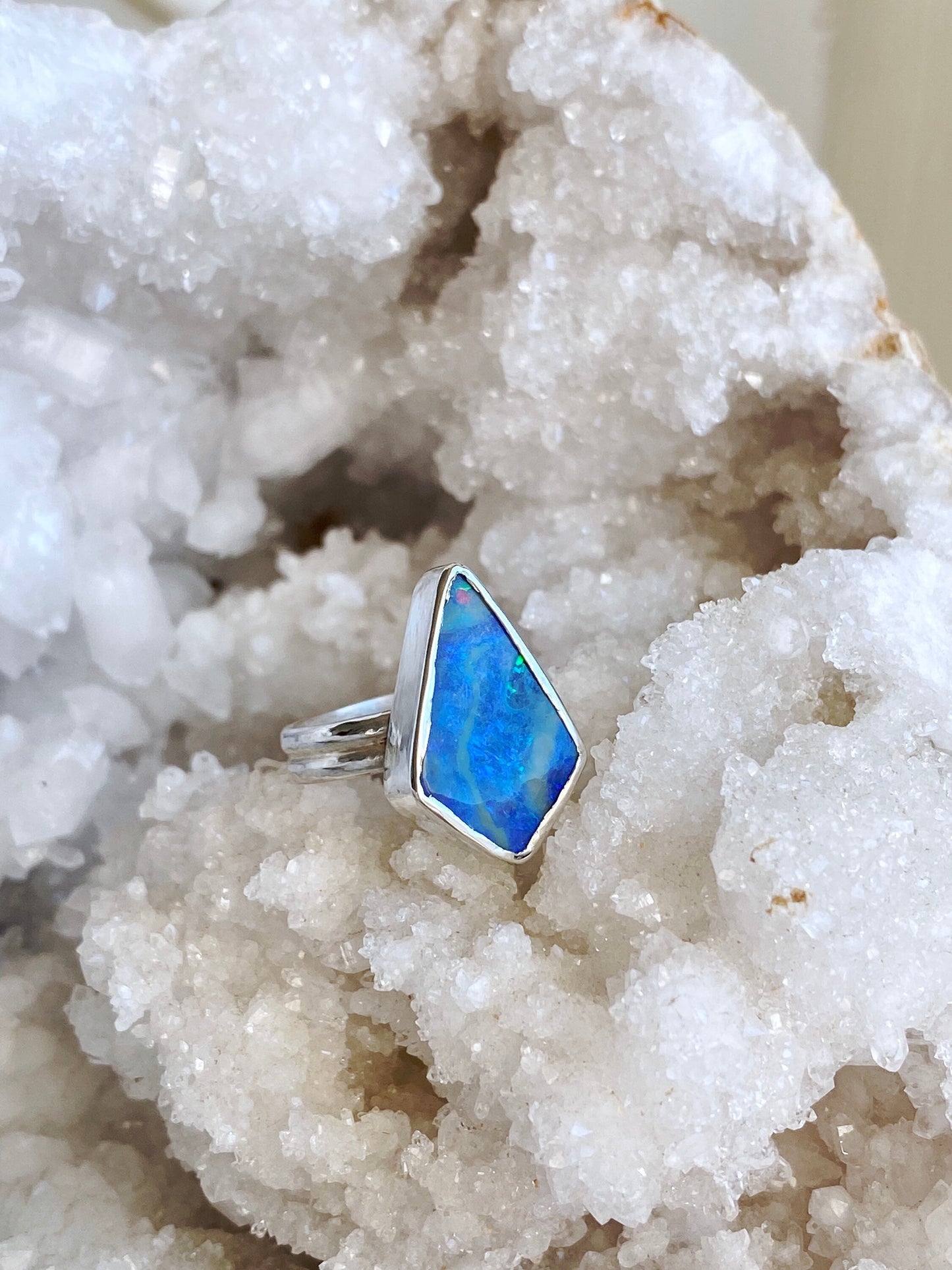 Australian Boulder Opal in Sterling Silver