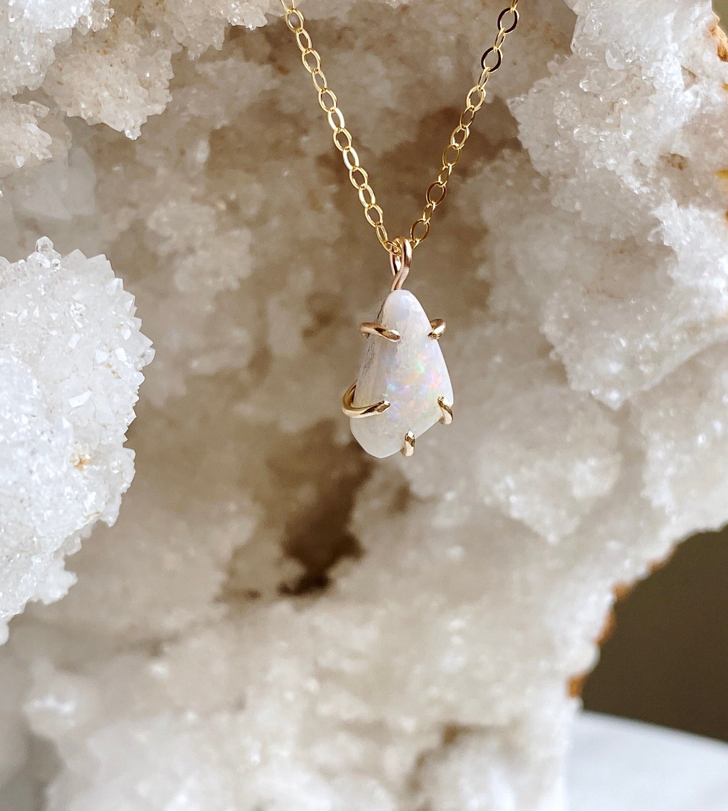 Australian Coober Pedy Opal Necklace