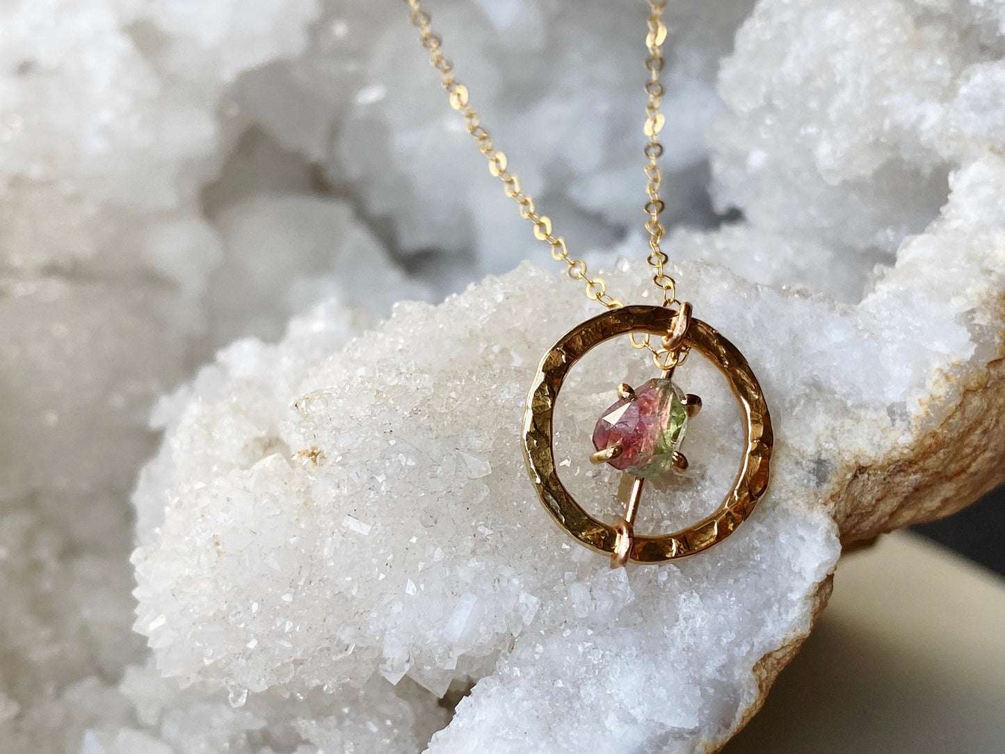 Bicolor Tourmaline Necklace
