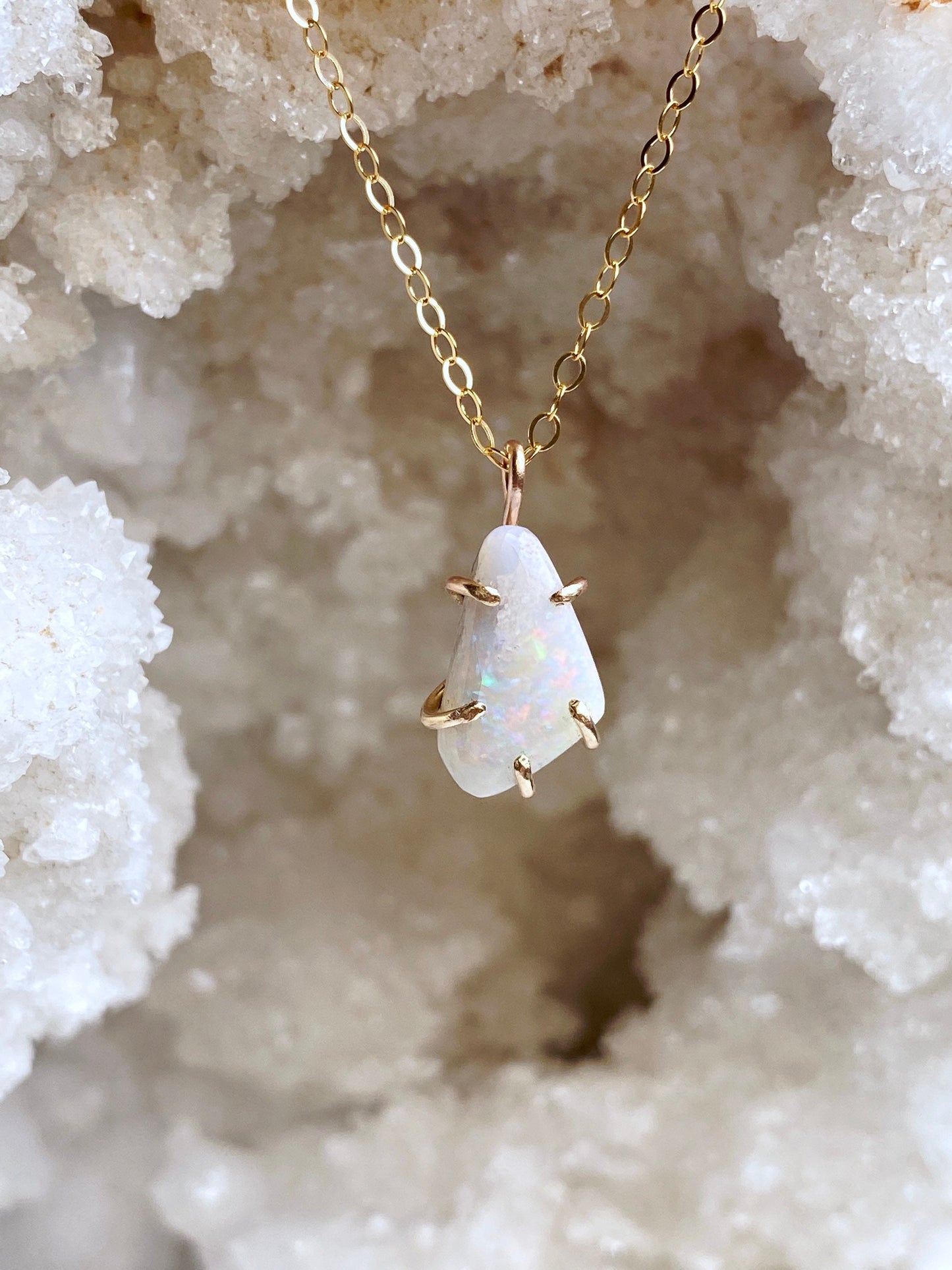 Australian Coober Pedy Opal Necklace